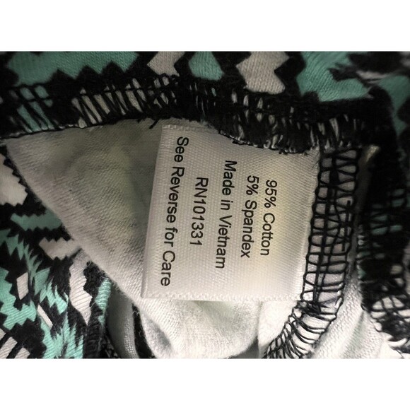 BLT) Charlotte Russe Skirt Women’s Size Medium Blue White Print Short Mini - Picture 9 of 9